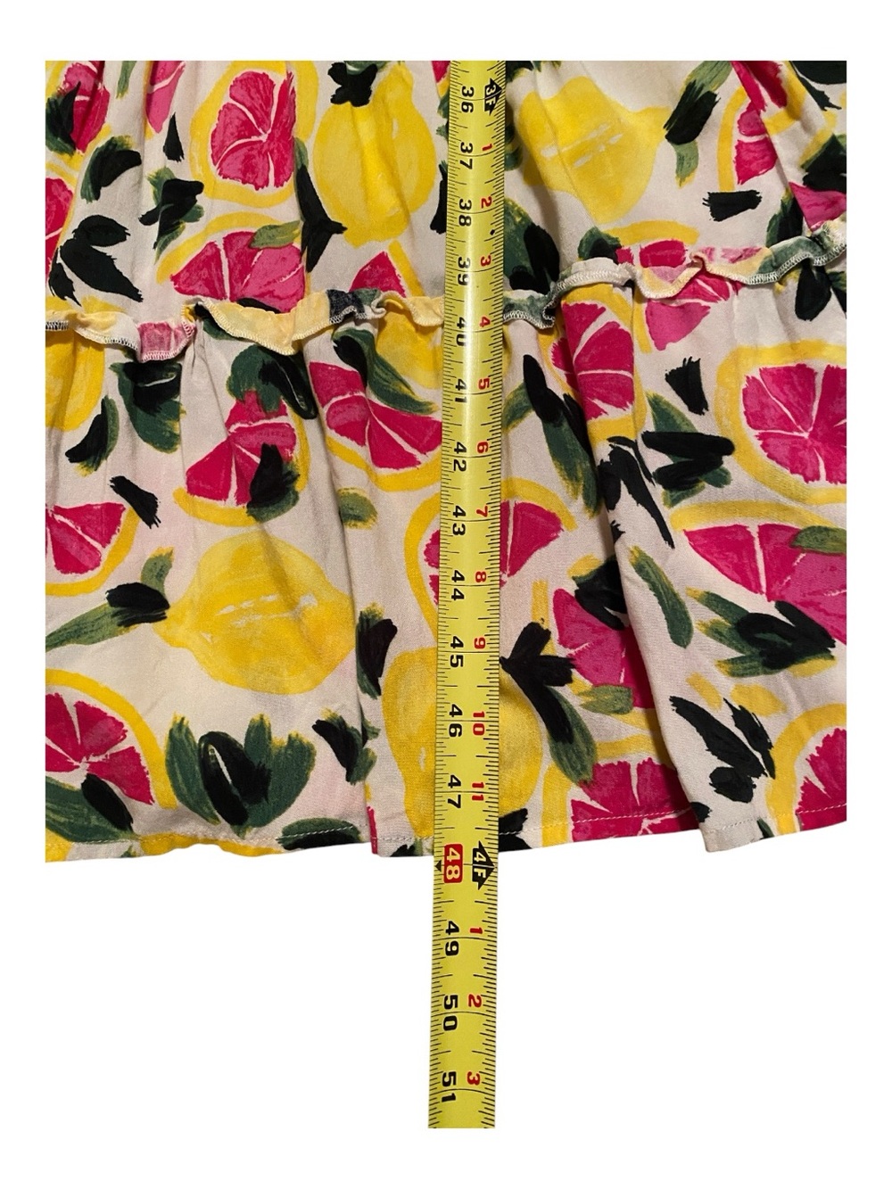 Steve Madden Yellow Floral Maxi Dress with Pink and Green Accents, Size XS - Picture 11 of 11
